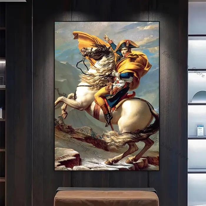 Napoléon Bonaparte Portrait affiche imprime traversant les alpes coronation