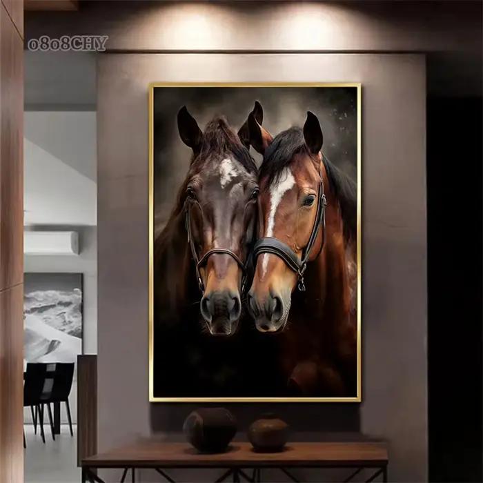 Affiches d'Art Mural de Cheval Courant