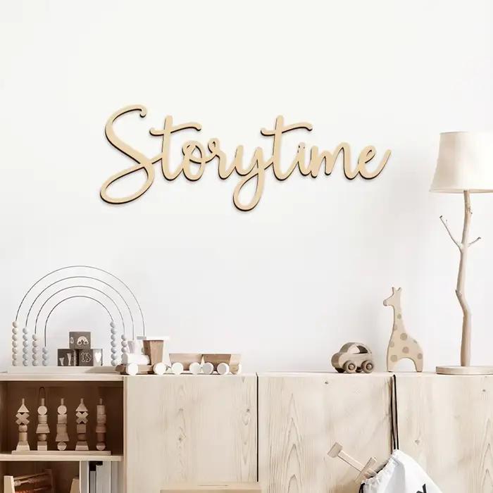 Panneau mural rustique en bois pour chambre de bébé