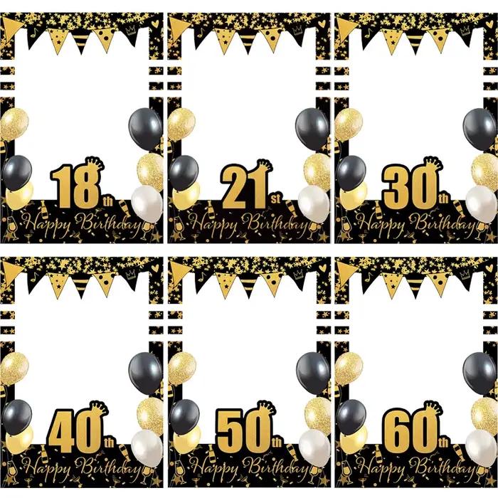 Cadre de cabine Photo pour fête d'anniversaire 30e 40e 50e 60e anniversaire