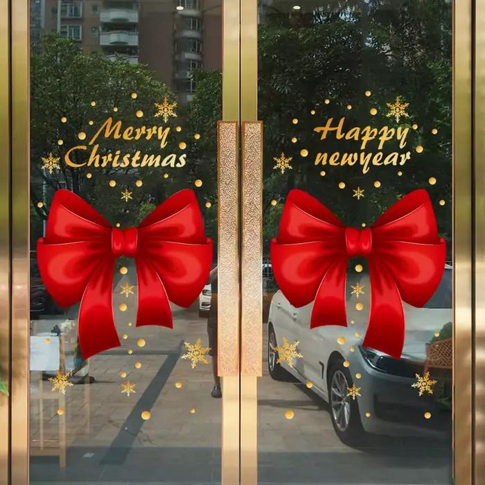Autocollants muraux joyeux noël pour fenêtre