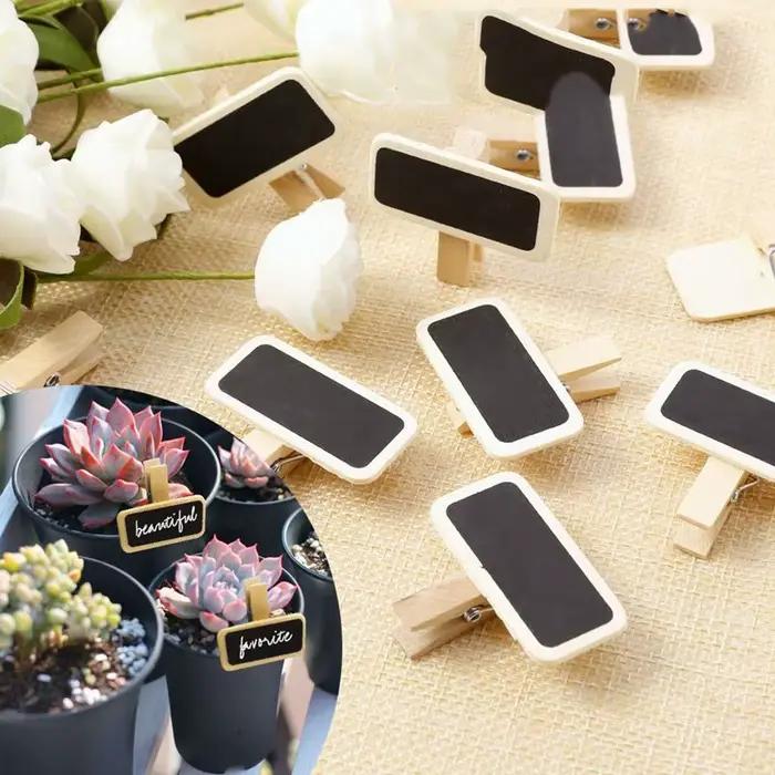Mini tableau noir en bois pour messages