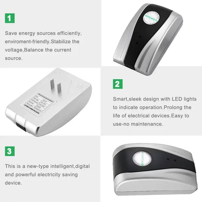 Boîte d'économie d'électricité avec prise US/EU, 3000W, 90V-250V, économie d'énergie, alimentation respectueuse De l'environnement, Ahorrador De Corriente Drop