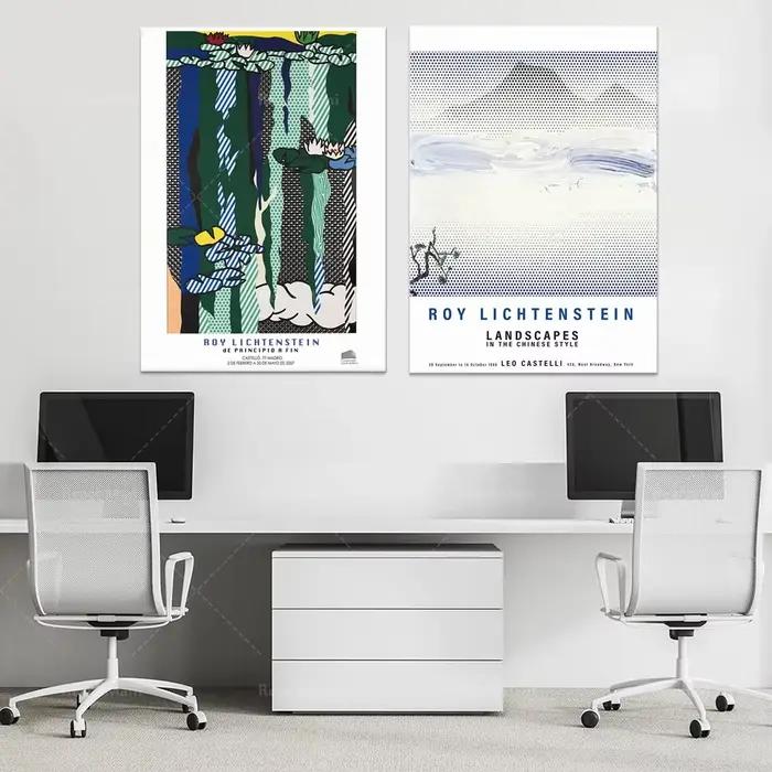 Roy Lichtenstein imprimés de paysages chinois