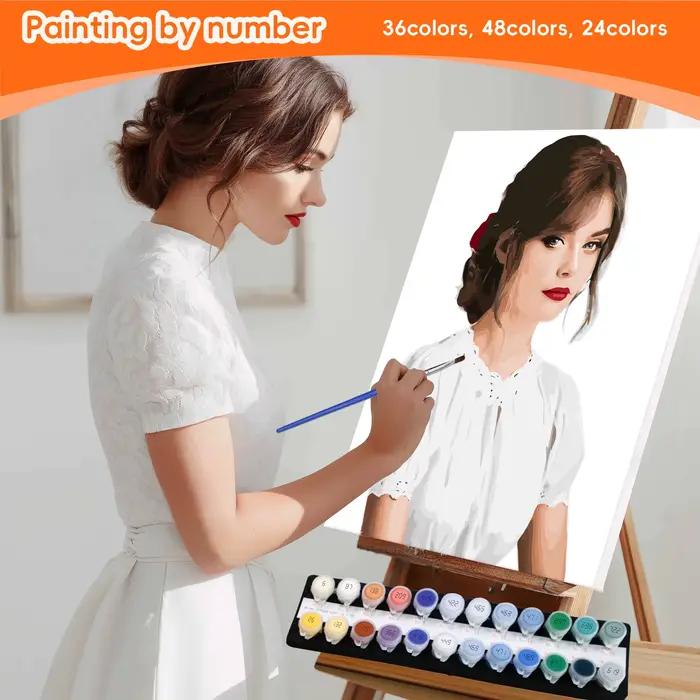 Peinture par numéros personnalisée, peinture acrylique DIY, toile, portrait, famille, enfants, photo, cadeaux de Noël