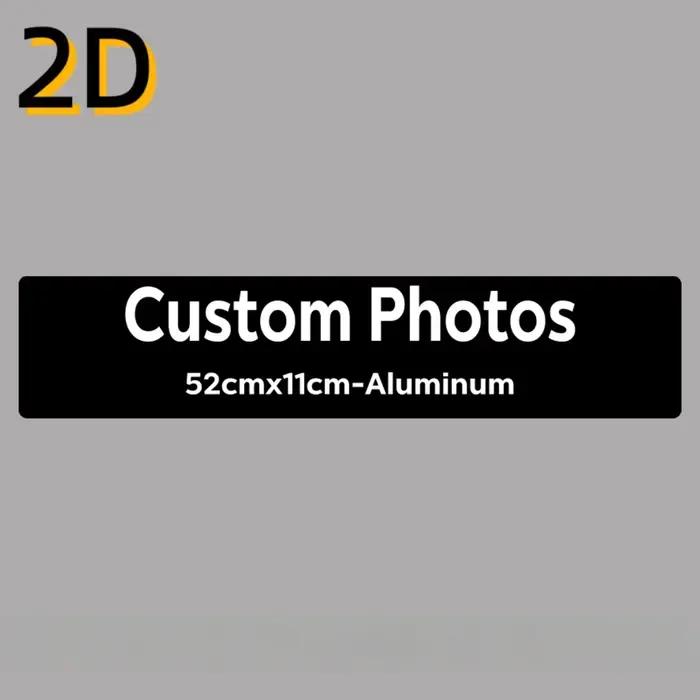 Plaque personnalisée en aluminium avec photo