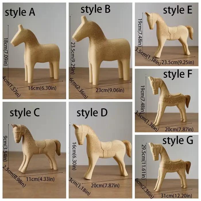 Cheval en bois fait à la main