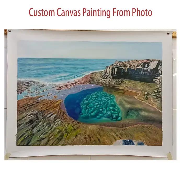Peinture à l'huile sur toile personnalisée à partir de photos
