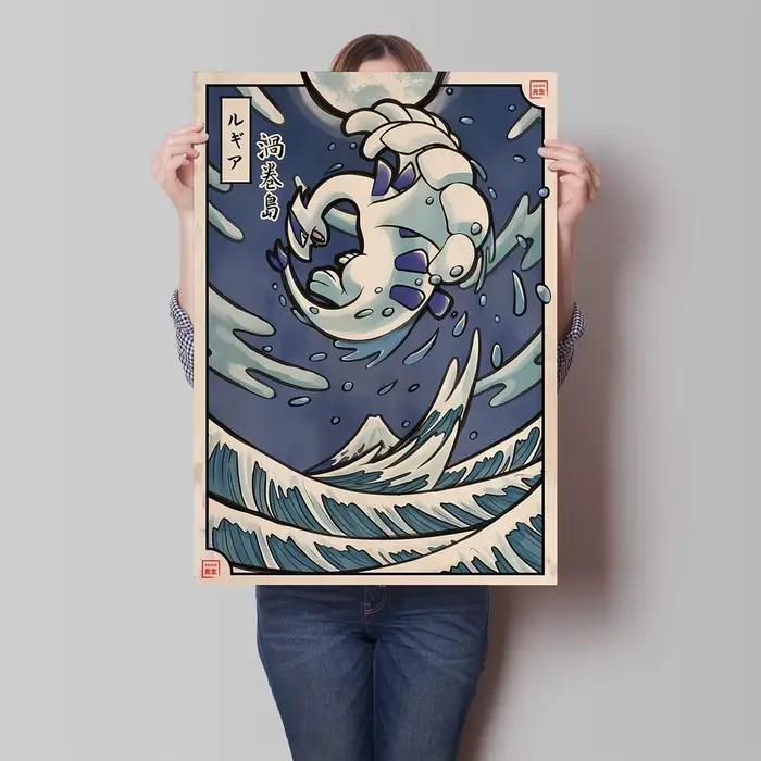 Peinture sur toile Pokemon Lugia