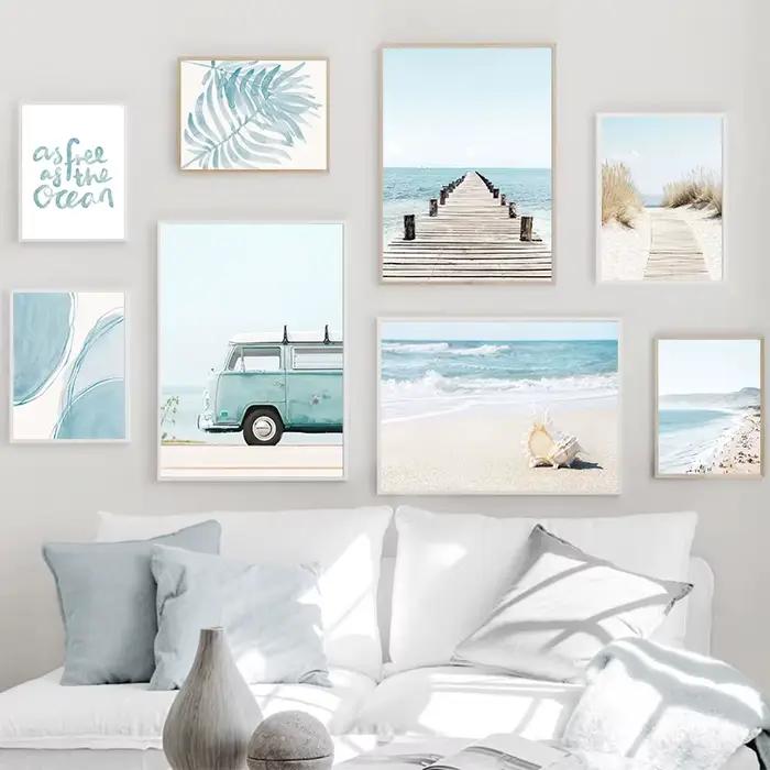 Tableaux sur toile murales sur le thème de la plage et de l'océan
