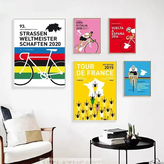 Affiche de tournée de cyclisme universelle de sport de France