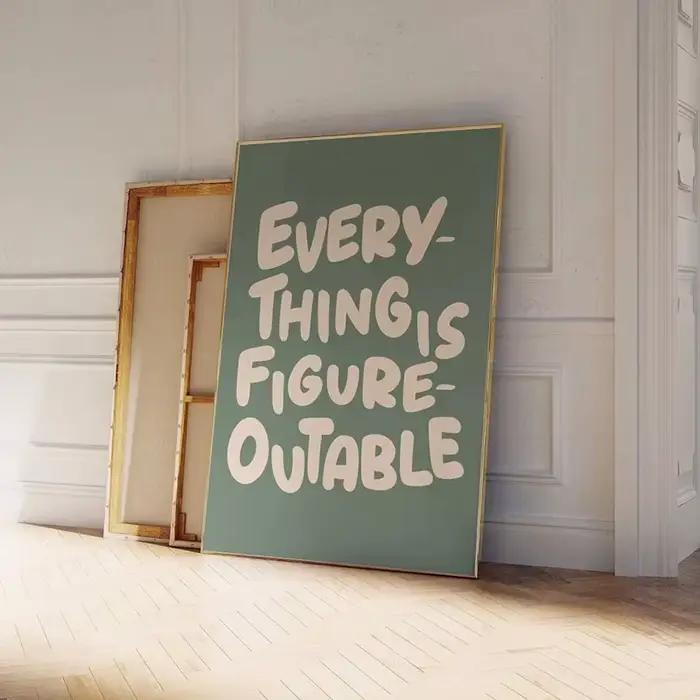 Affiche murale avec citation inspirante