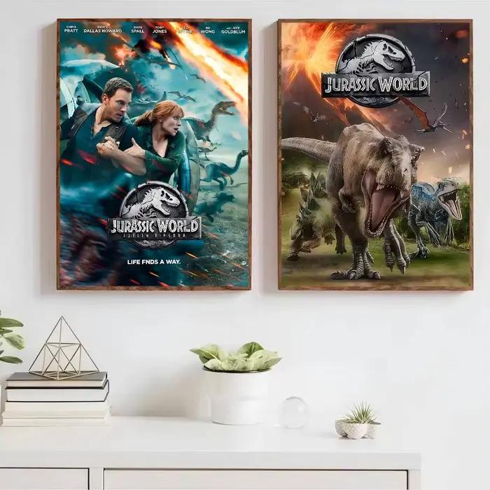 J-Jurassic P-Park film classique Vintage affiches décoration peinture mur Art blanc papier Kraft Kawaii chambre décor