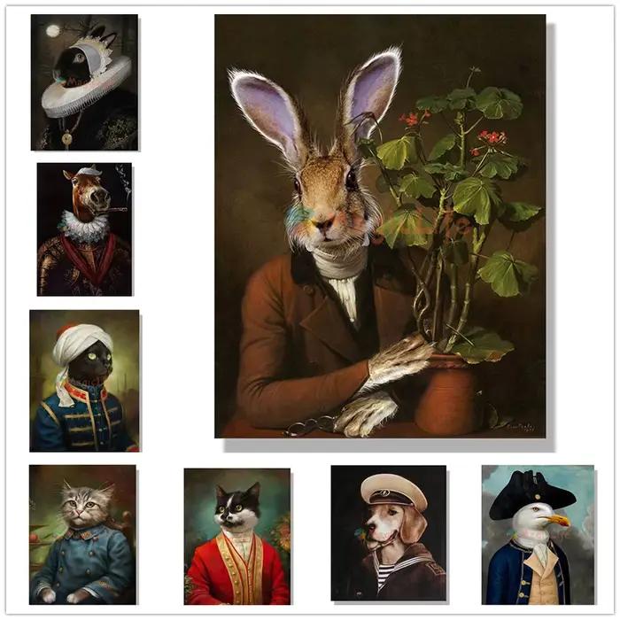 Affiche nordique de lapin de compagnie sans cadre