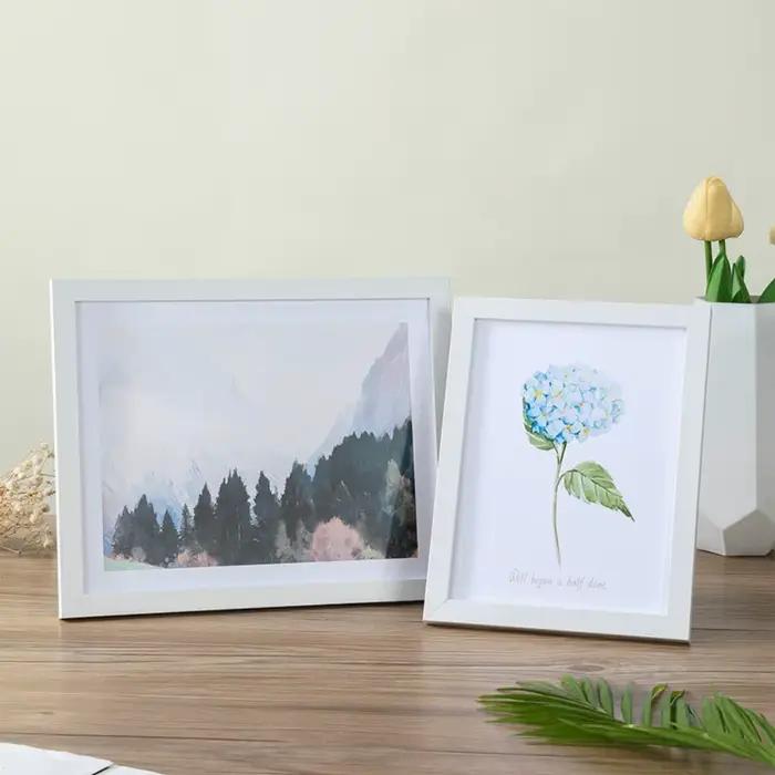 Cadre Photo en bois pour tenture murale 10X15 15X20 20X25cm A4