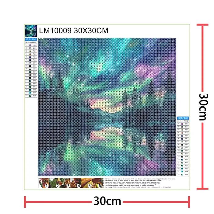 Nouveau mosaïque 5D bricolage diamant peintures 30x30 cm