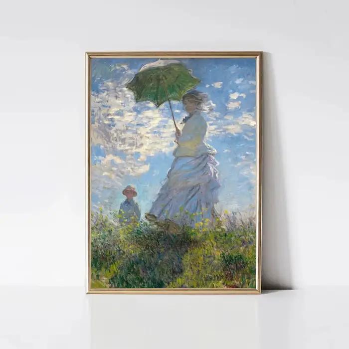 Affiches et impressions sur toile de paysages de jardin classiques de Claude Monet, impression sur toile, image d'art murale pour la décoration du salon
