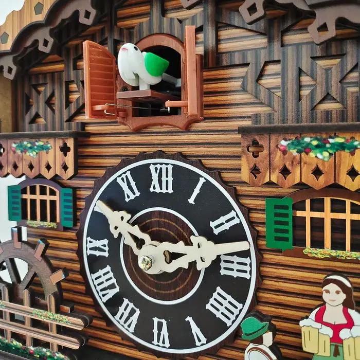 Horloge murale en bois