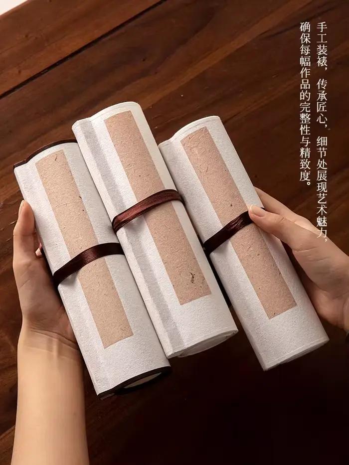 Peinture sur rouleau Zen pour salon de thé