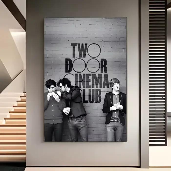 Affiche de groupe de rock indépendant britannique Two Door Cinema Club