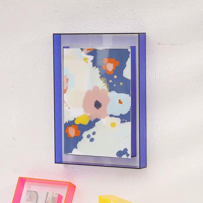 Cadre photo mural en acrylique irisé