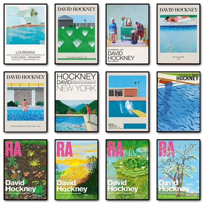 David Hockney – affiche de bain de soleil