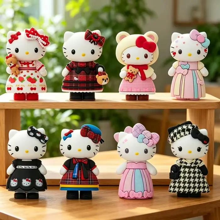 Figurine de collection Kawaii Chat Kt mignon