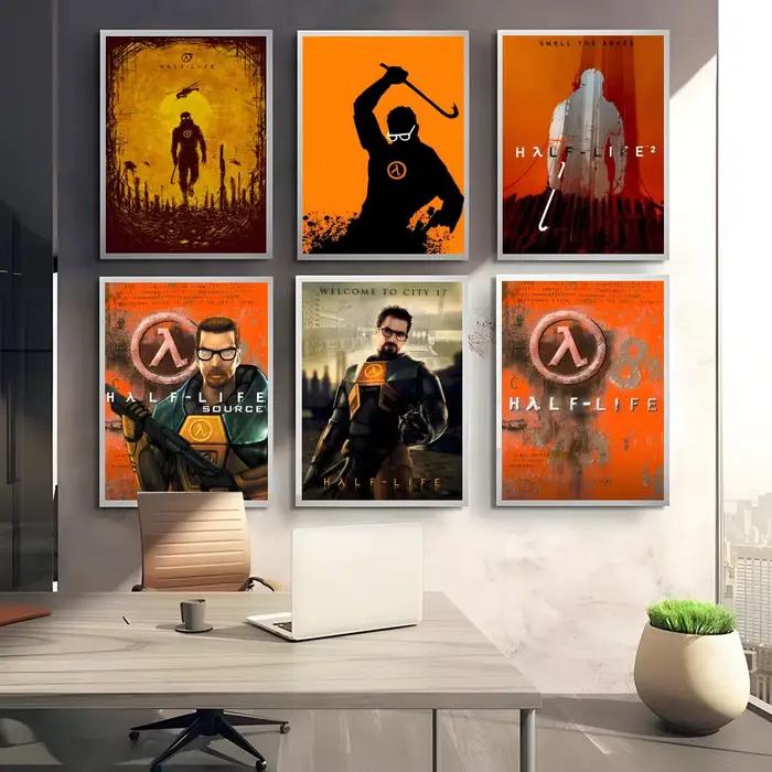 Affiche de jeu classique H-Half Life