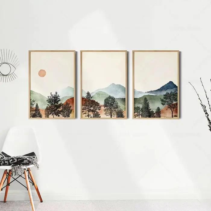 Toile d'art mural aquarelle
