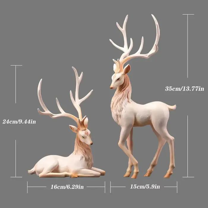 YuryFvna-Statue de cerf haut de gamme pour salon