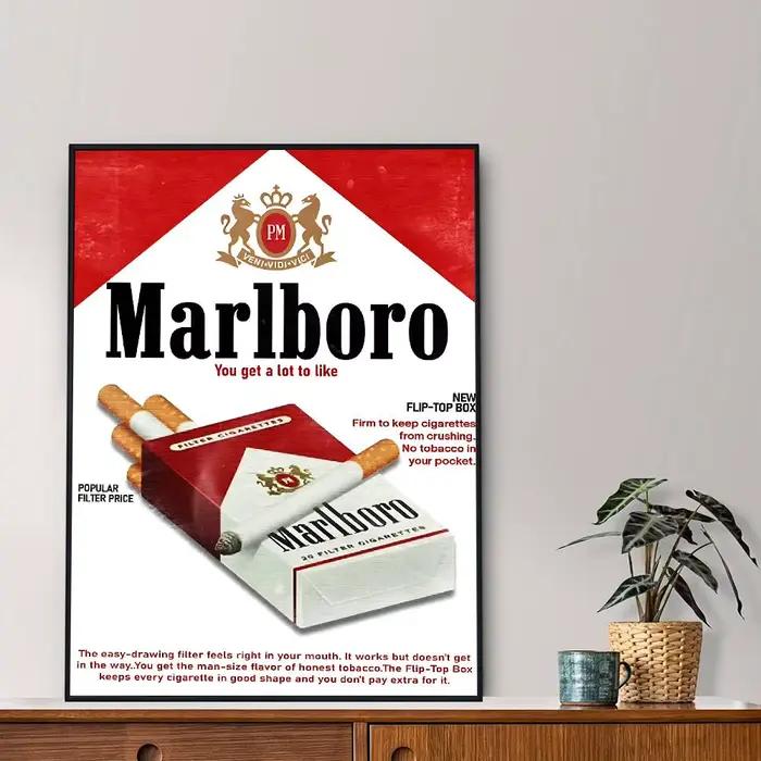 Affiche artistique autocollante M-Marlboro