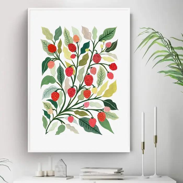 Affiches d'illustration de fruits modernes