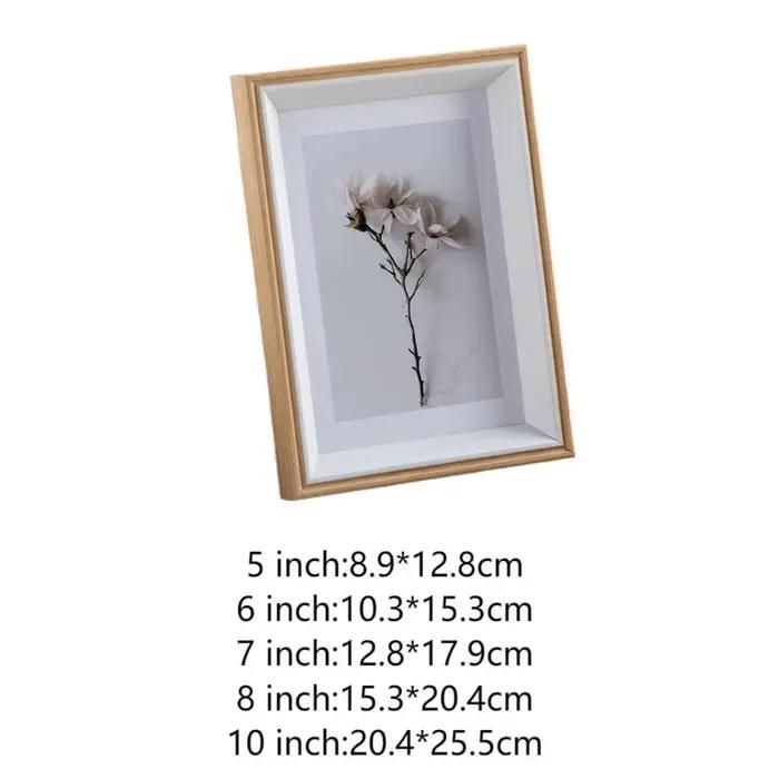 Cadre photo en bois pour mur