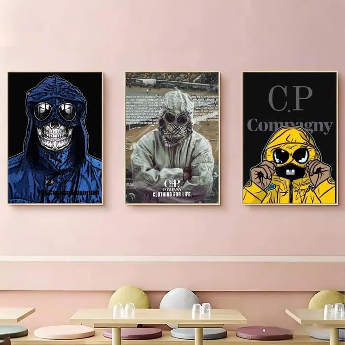 Fashion brand CP. Company Poster HD Self-Adhesive Waterproof Wall Art Easy to Apply Multi-Scene Decor