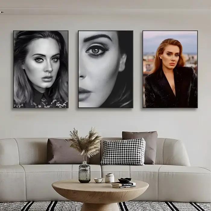 Affiche murale décorative du chanteur puissant Adele