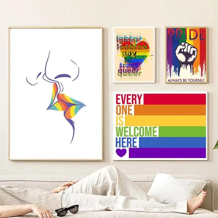 Affiches de peinture sur toile murale LGBT Pride