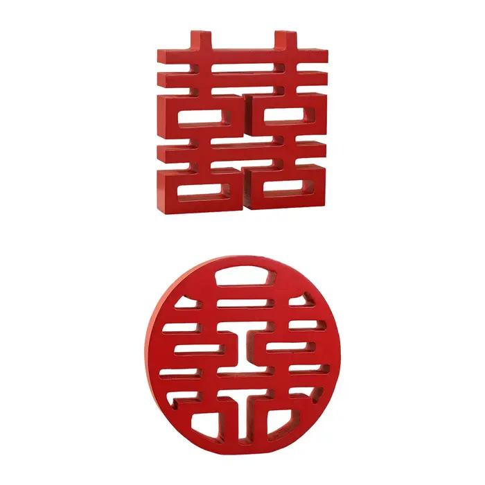 Tradition chinoise rouge heureux