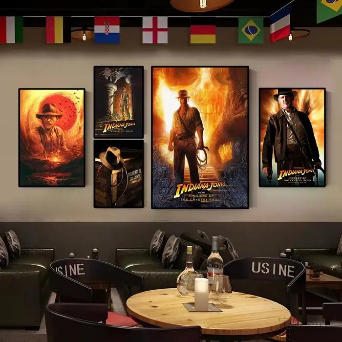 Affiche de film classique rétro Indiana Jones