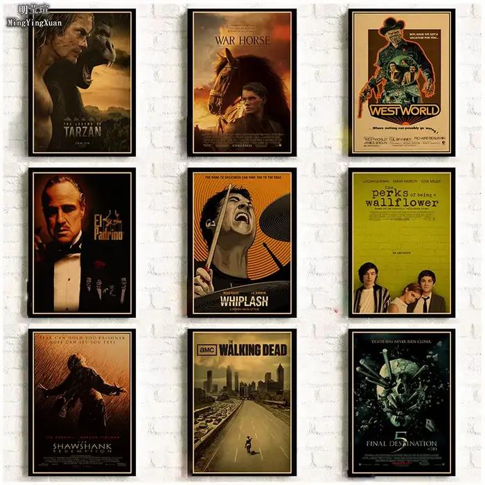 Affiche de Film Vintage en Papier Kraft