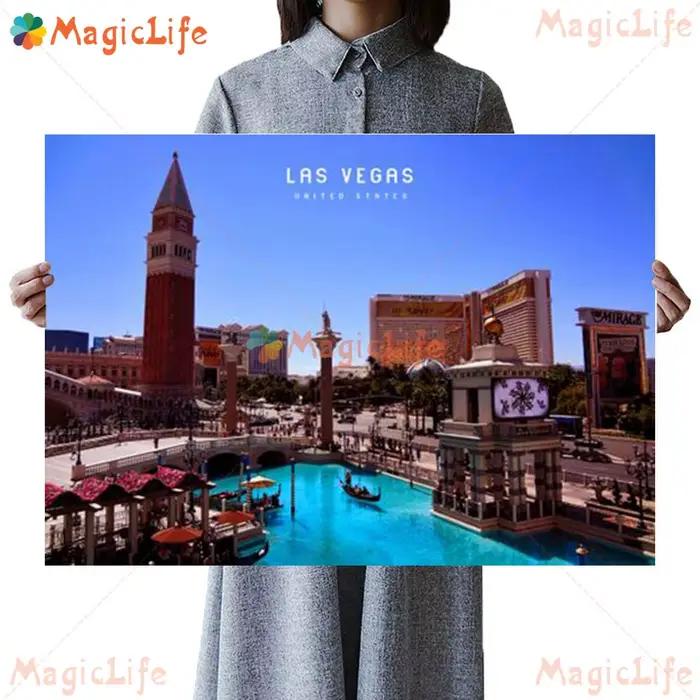 Las Vegas Casino Scenery Night View Nordic Poster