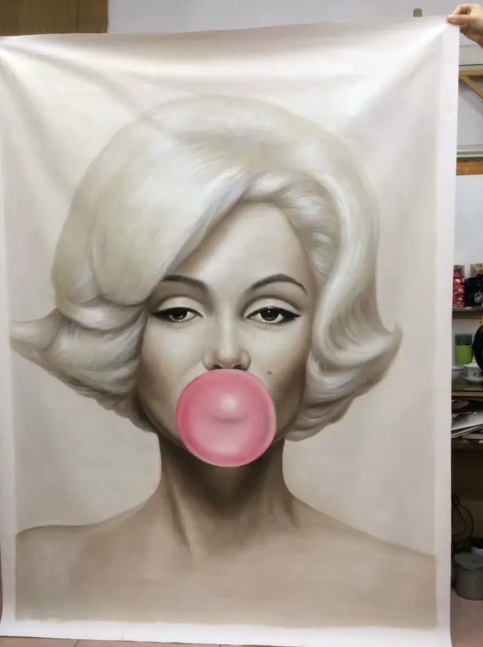 Peintures à l'huile peintes à la main sur toile