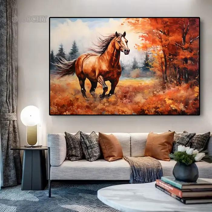 Affiches d'Art Mural de Cheval Courant