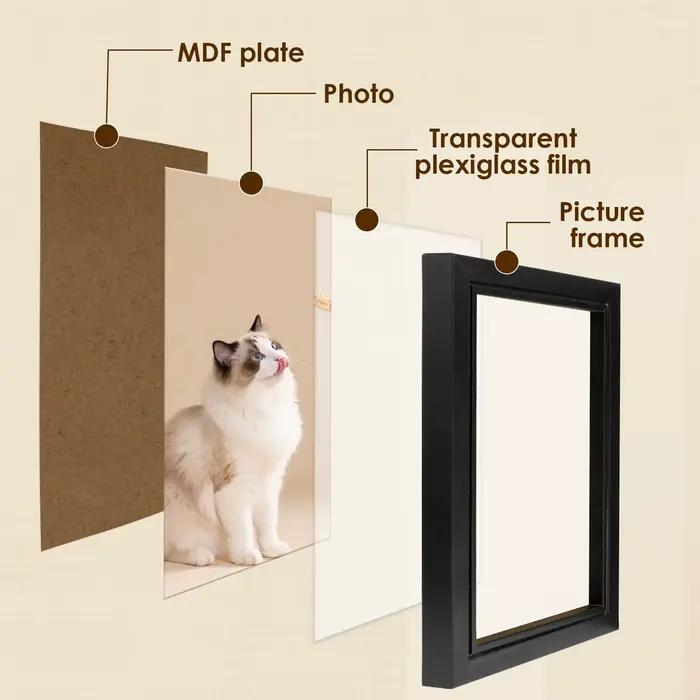 Cadre photo en bois personnalisé pour murs