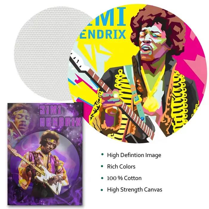 Guitariste j-jimi HendrixS peinture calligraphie HD toile affiche sans plis étanche tous les espaces décoration murale