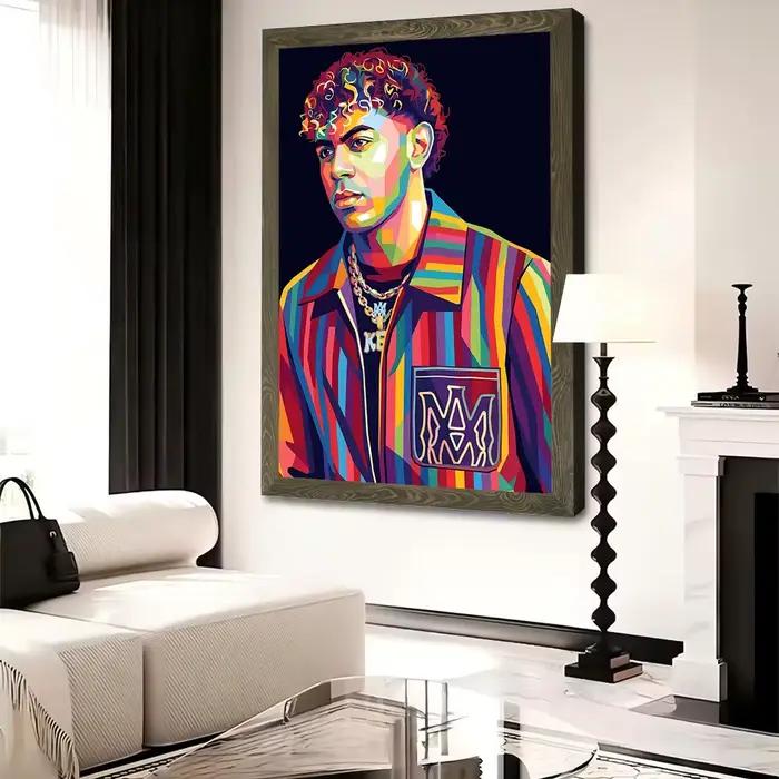 Lamine Yamal Pop Art Portrait Imprimé sur Toile