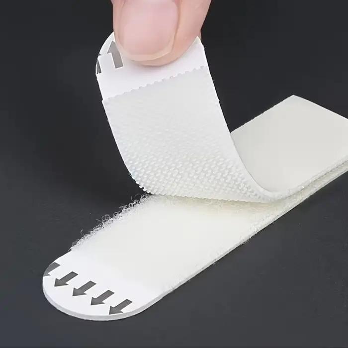 12/24 paires de crochets muraux adhésifs double face amovibles sans perçage pour cadres et œuvres d'art
