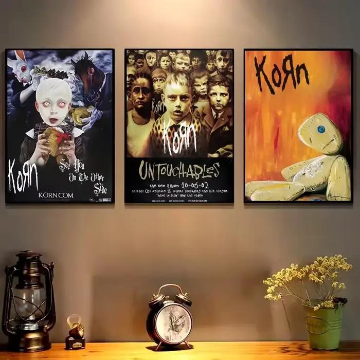 Affiche musicale de groupe de Rock Korn