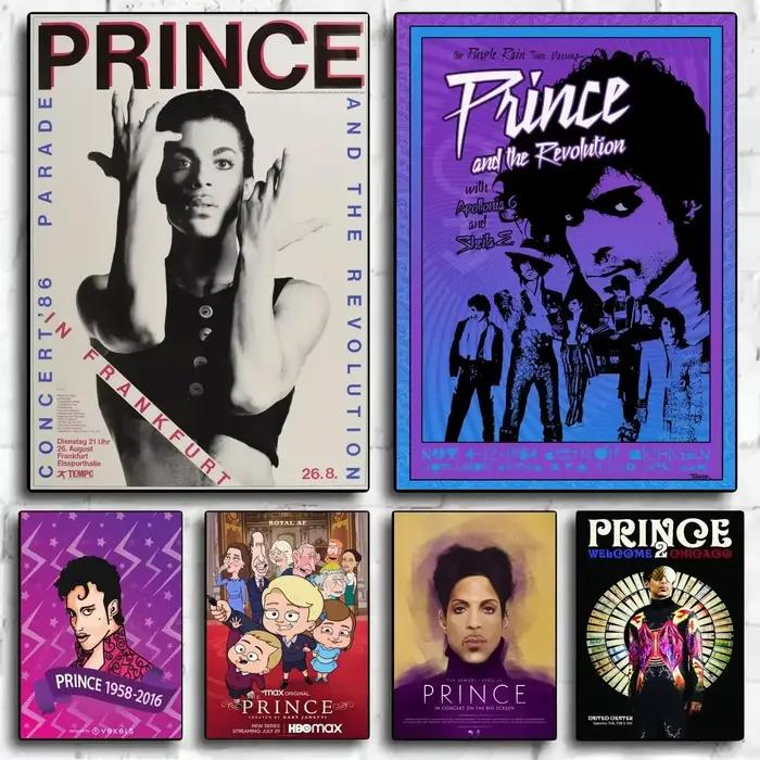 Affiche de Prince, peinture sur toile esthétique