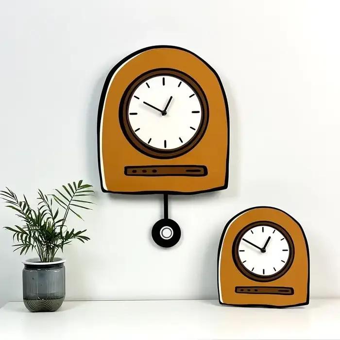 Horloge murale de dessin animé coréen
