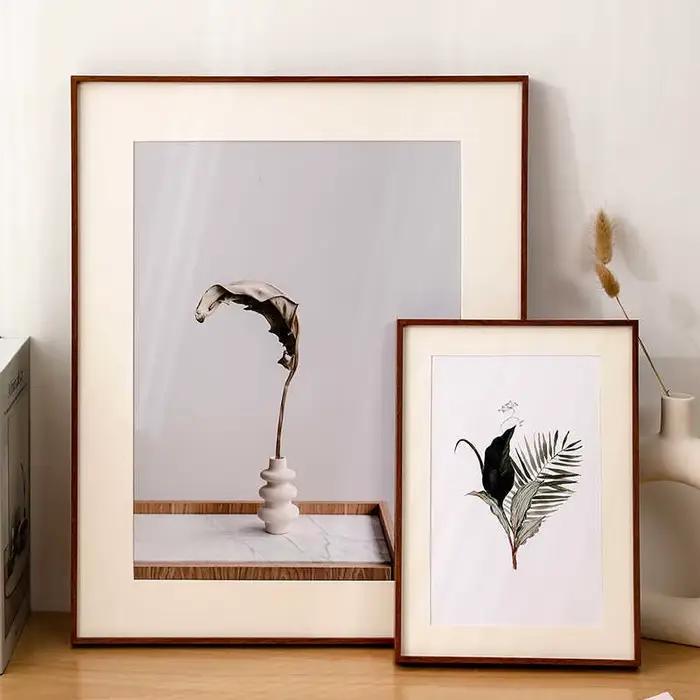 Cadre photo en aluminium A3/A4 4K/8K pour accrochage mural